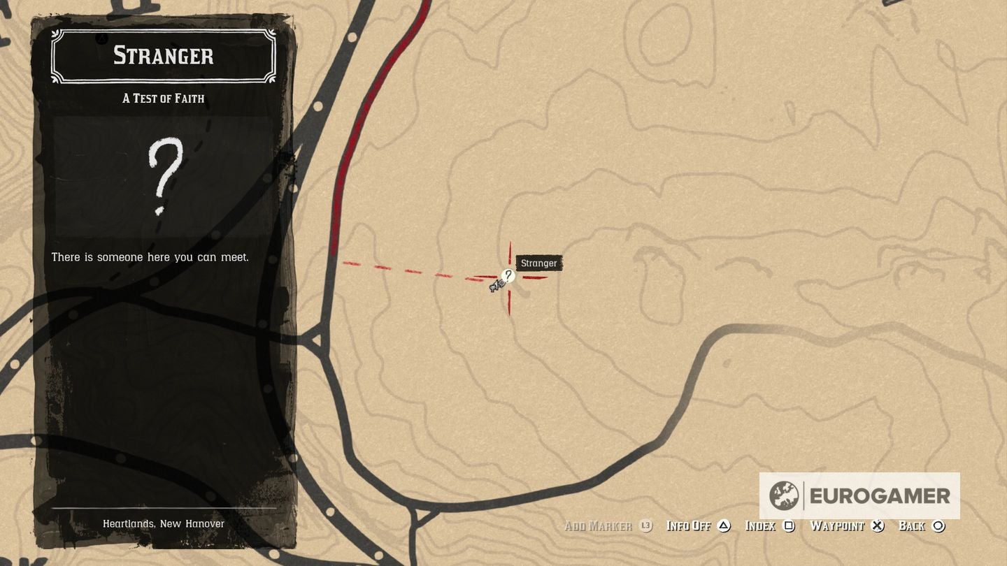 Red Dead Redemption 2 Stranger locations for Noblest of Men and a Woman